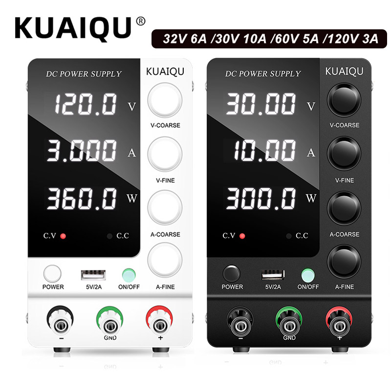KUAIQU Lab DC Power Supply 30V - High Precision Adjustable Lab Power Supply 120V 3A ulasan dan harga